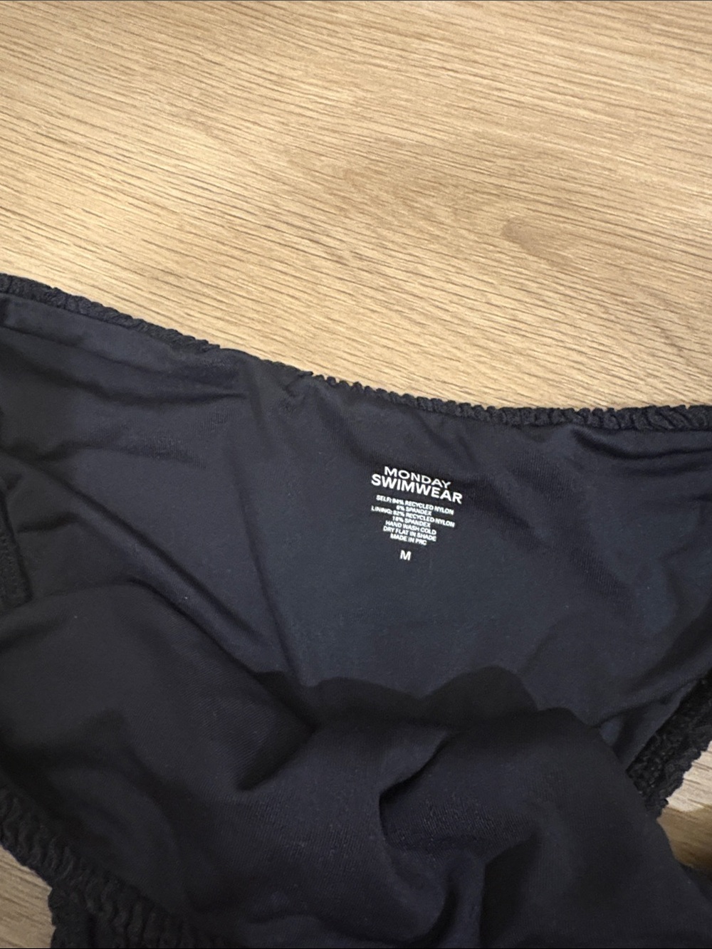 Monday Swimwear Black Textured Underwire Bikini Set - Picture 2 of 3